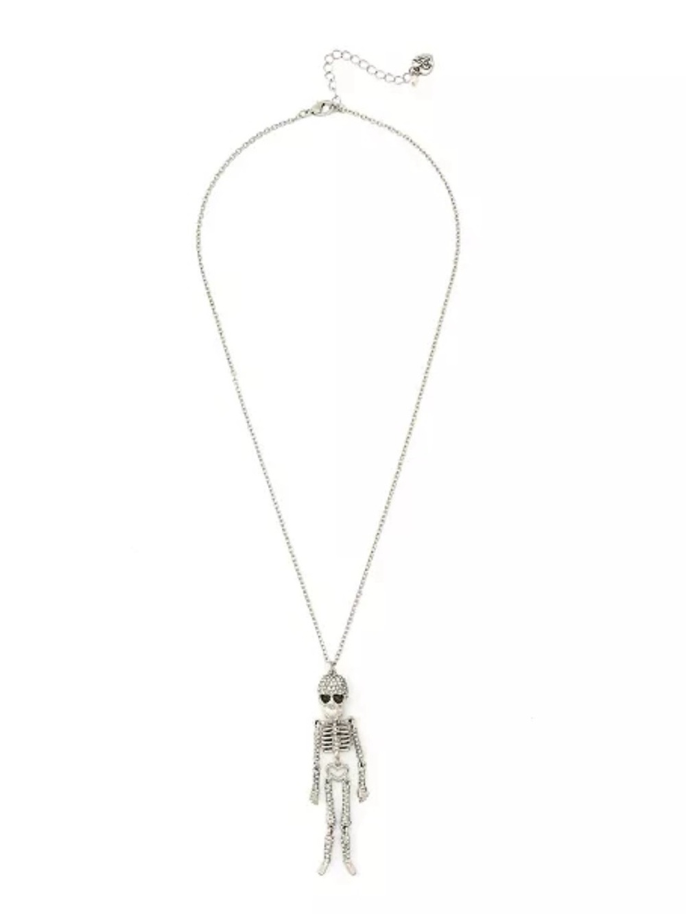 Betsey Johnson Skeleton Necklace And Pendant - Picture 2 of 10